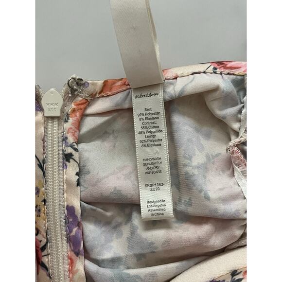 For Love and Lemons Gardenia floral Mini Dress Sz Large Cottage Core coquette - Picture 7 of 9